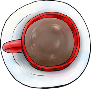 メインビジュアル画像01 コーヒーカップのイラスト